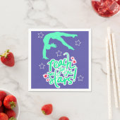 Serviette En Papier Reach for the Stars Gymnastique Tumbling (En situation)