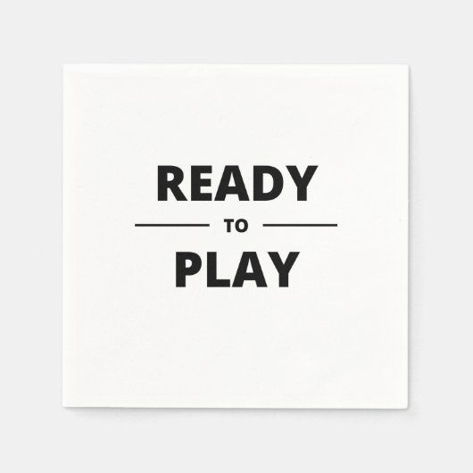 SERVIETTE EN PAPIER READY TO PLAY (Devant)