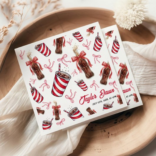 Serviette En Papier Ready to Pop Cola Baby Shower