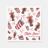 Serviette En Papier Ready to Pop Cola Baby Shower (Devant)