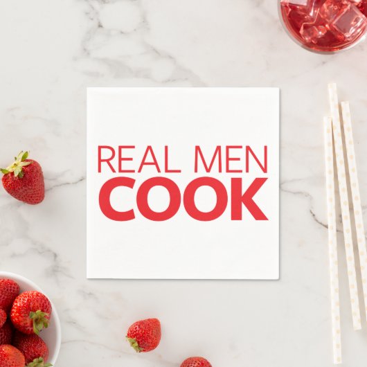 Serviette En Papier Real Men Cook (En situation)
