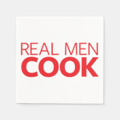 Serviette En Papier Real Men Cook (Devant)