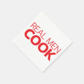 Serviette En Papier Real Men Cook (Coin)