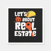 Serviette En Papier Realtor laisse Taco sur l'immobilier (Devant)