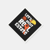 Serviette En Papier Realtor laisse Taco sur l'immobilier (Coin)