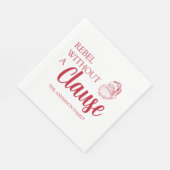 Serviette En Papier Rebel Without A Clause Christmas Santa (Coin)
