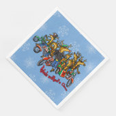 Serviette En Papier Rebels sans un dessin de Noël Reindeer (Coin)