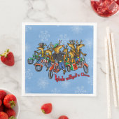 Serviette En Papier Rebels sans un dessin de Noël Reindeer (En situation)