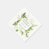 Serviette En Papier Réception de cadre Botanique Rustique (Coin)