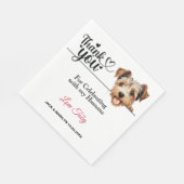 Serviette En Papier Réception de mariage Biewer Terrier (Coin)