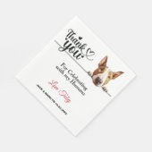 Serviette En Papier Réception de mariage Bull Terrier (Coin)