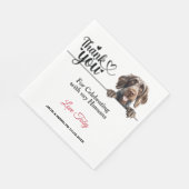Serviette En Papier Réception de mariage de chien pointer allemand à p (Coin)