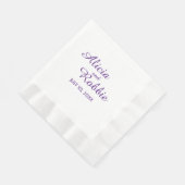 Serviette En Papier Réception de mariage élégant (Coin)