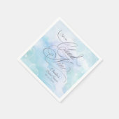 Serviette En Papier Réception de mariage She's On Cloud Nine (Coin)