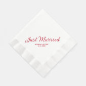 Serviette En Papier Réception Mariée Cocktail (Coin)