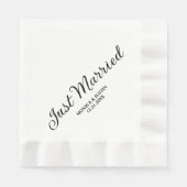 Serviette En Papier Réception Mariée Cocktail (Devant)