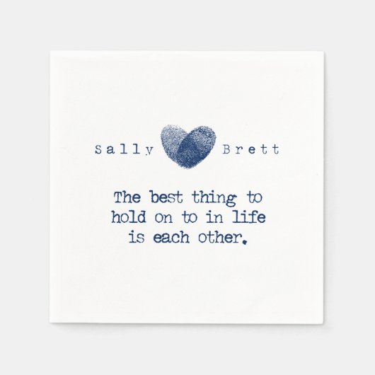 Serviette En Papier Réception Napkin (Devant)