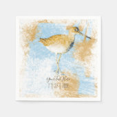 Serviette En Papier Réception Personnalisée Plage de Raviers Thème (Devant)