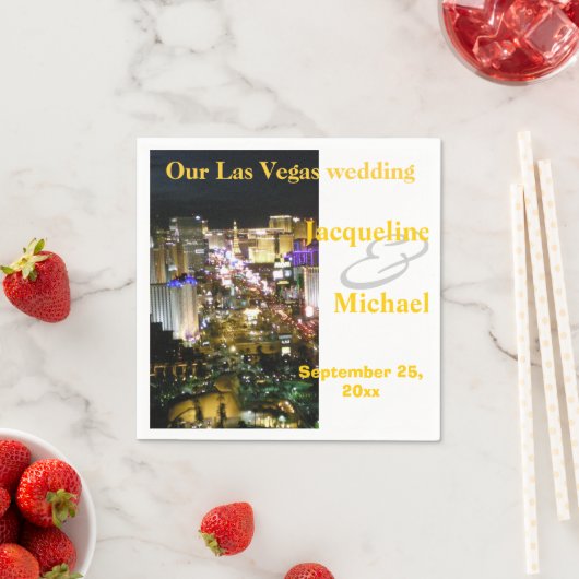Serviette En Papier Réceptions de mariage à Las Vegas (En situation)