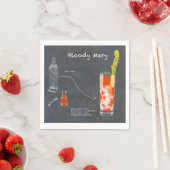 Serviette En Papier Recette Bloody Mary (En situation)