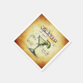 Serviette En Papier Recette de boisson du barman Kamikaze (Coin)