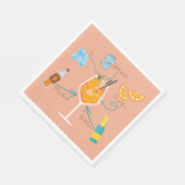Serviette En Papier Recette de l'Aperol (Coin)
