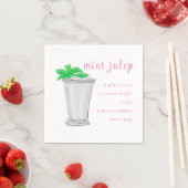Serviette En Papier Recette Derby Mint Julep Bar Recette (En situation)