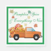 Serviette En Papier Récolte citrouille (Devant)