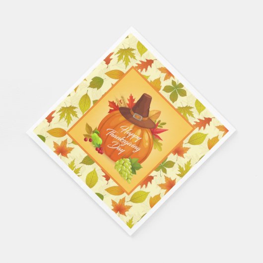 Serviette En Papier Récolte d'action de grâce (Coin)