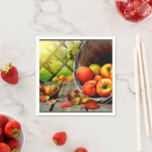 Serviette En Papier Récolte d'Apple (En situation)