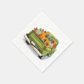 Serviette En Papier Récolte d'automne dans une serviette de camion ver (Coin)