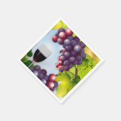 Serviette En Papier Récolte de vin (Coin)