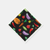 Serviette En Papier Récolte légumes tomate poivre carottes champignon (Coin)