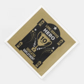 Serviette En Papier Reconnaissance du service de longue durée Dix ans (Coin)