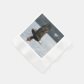 Serviette En Papier Récupération du poisson d'aigle à tête blanche (Coin)