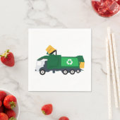 Serviette En Papier Recyclage Camion à ordures (En situation)