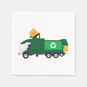Serviette En Papier Recyclage Camion à ordures