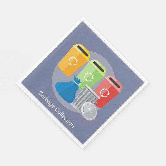 Serviette En Papier Recyclage des ordures (Coin)