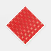 Serviette En Papier Red and Gold Ornamental Design (Coin)