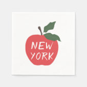 Serviette En Papier Red apple New York (Devant)
