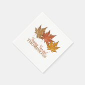 Serviette En Papier Red Automne Automne Feuilles Russe Harvest Custom (Coin)