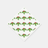 Serviette En Papier Red Berry Holly (Coin)