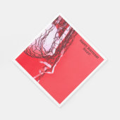 Serviette En Papier Red Birthday Net & Volleyball (Coin)