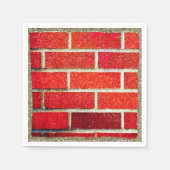 Serviette En Papier Red Brick & Parties scintillant Fête de Noël (Devant)
