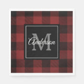 Serviette En Papier Red Buffalo | Personnel initial | Venin Napkin (Devant)