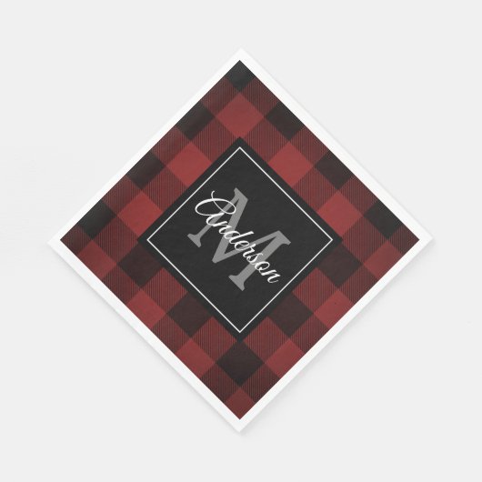 Serviette En Papier Red Buffalo | Personnel initial | Venin Napkin (Coin)