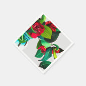 Serviette En Papier Red Camellia fleurie art maison (Coin)