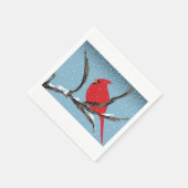 Serviette En Papier Red Cardinal On A Branch Paper Napkins (Coin)