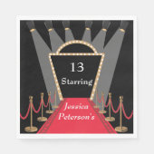 Serviette En Papier Red Carpet Movie Premiere glamour fête d'anniversa (Devant)