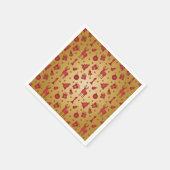 Serviette En Papier Red Christmas (Coin)
